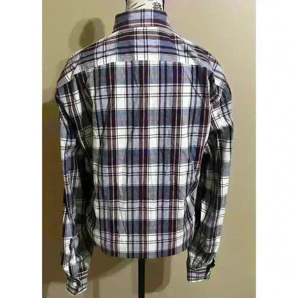 J Crew Mens Shirtings Classic fit  Button Up Shirt Plaid Size Large 100% Cotton - Picture 5 of 8